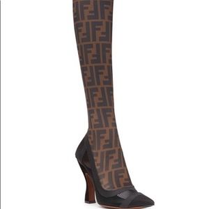 Fendi heels with socks